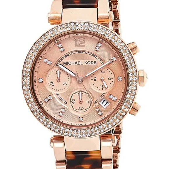 Michael Kors Accessories Michael Kors Rose Gold And Tortoise